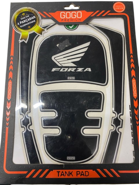 Honda Forza 250 Siyah Beyaz Tank Pad (2018-2020)