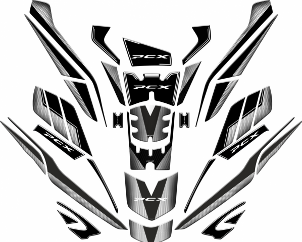 Honda Pcx 125 (2021-2024) Tankpad Full Set (36 Parça)