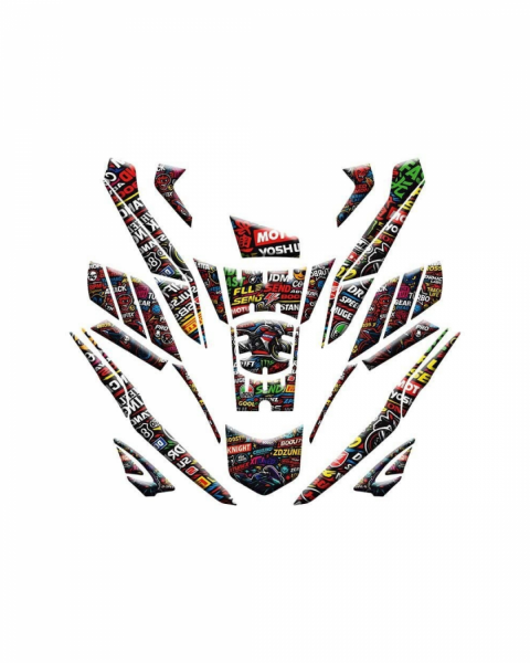 Honda Pcx 125 Full Tankpad Seti Grafik Desen 13 (2025)