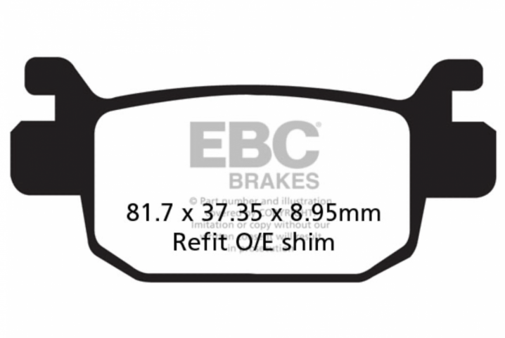 Honda Sh 125/150/300, Forza 300 13-21 Carbon Arka Fren Balatası