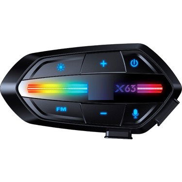 Interkom Blic X63 Lüx Model Kask Bluetooth Kulaklık Su Geçirmez Fm Radyo (intercom)