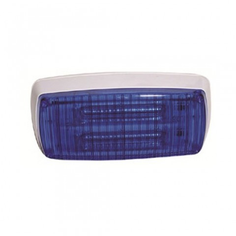 İthal 12v-24v Çakar Lamba 12 Ledli Mavi