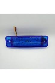 İthal 12v-24v Çakar Lamba 18 Ledli 2 Devreli Mavi