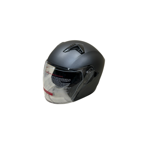 Jk 20 Kask Yarım Vizörlü Mat Gri – Yazlık Kask