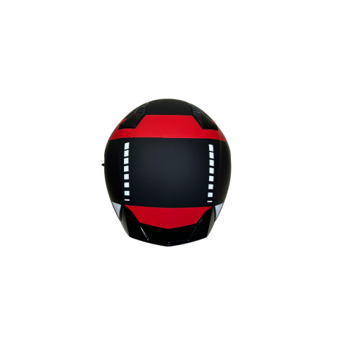 Jk 20 Kask Yarım Vizörlü Mat Siyah Kırmızı – Yazlık Kask