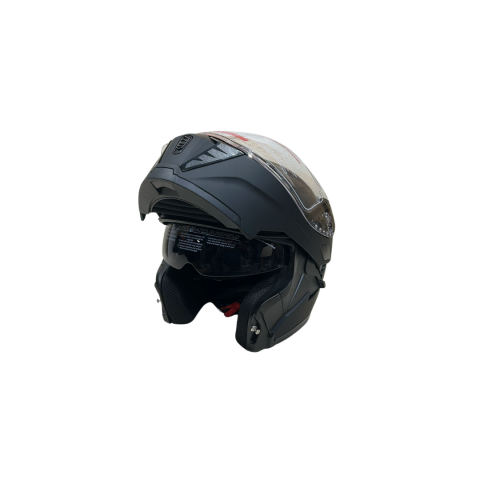 Jk Kask Çene Açılır Mat Siyah