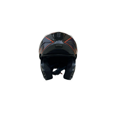 Jk Kask Çene Açılır Siyah Kırmızı