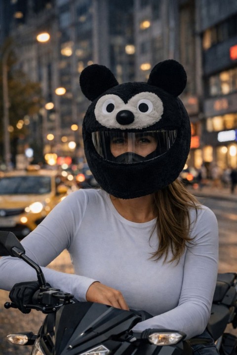 Kask Peluşu Mini Mouse Model-17