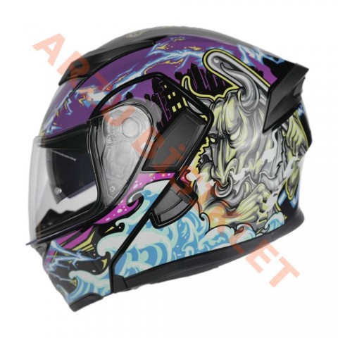 Kc Çene Açılır Vizörlü Kask Model Big Monster