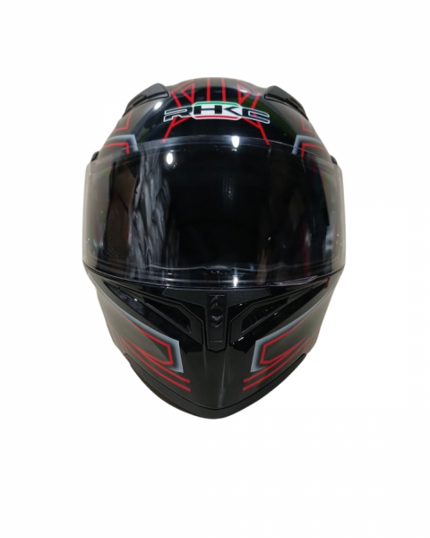 Kc Çene Açılır Vizörlü Kask Model Kırmızı-karbon