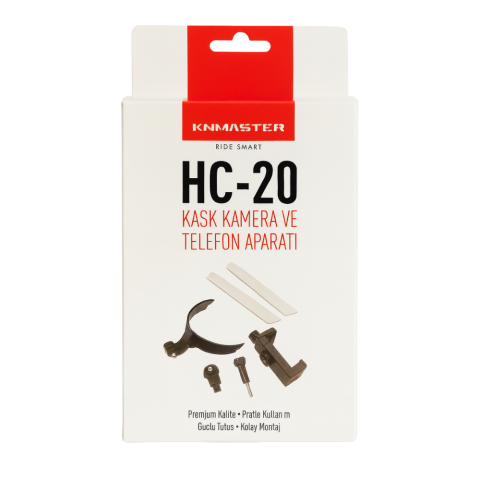 (knmaster) Hc-20 Motosiklet Kask Çene Yapıştırıcılı Telefon Ve Aksiyon Kamera Tutucu Full Set