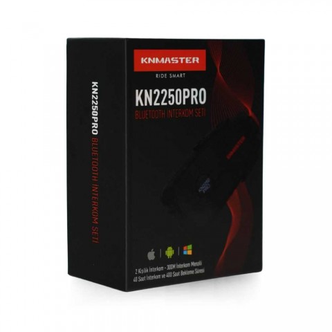 (knmaster) Kn2250 Pro Motosiklet Kask İnterkom Bluetooth (interkom) Kulaklık Seti