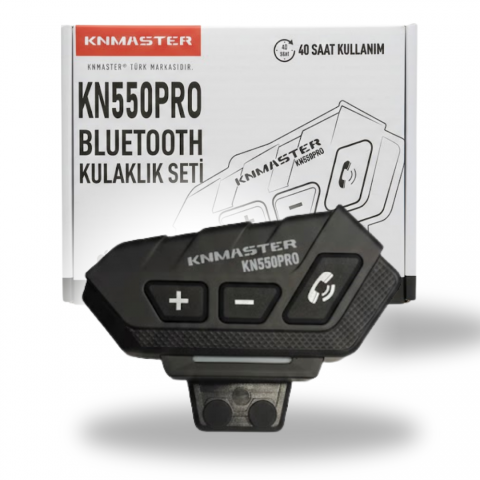 (knmaster) Kn550 Pro Motosiklet Bluetooth Kulaklık Mikrofon Seti (interkom)