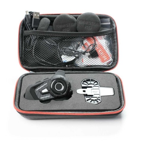 (knmaster) Kn6100 Pro Motosiklet Kask (interkom) Seti-karbon Siyah