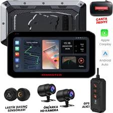 (knmaster) Motoplay 2000 – 6.25” 2k Çift Kameralı Kablosuz Carplay & Android Auto Destekli Motosiklet Multimedya Ekranı