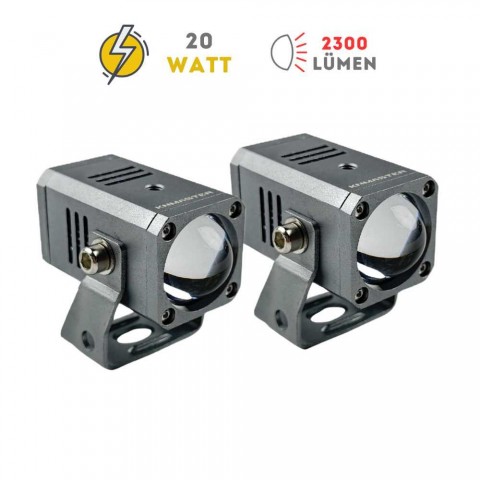 (knmaster) Scori 20w 3 Renkli Motosiklet Led Sis Farı