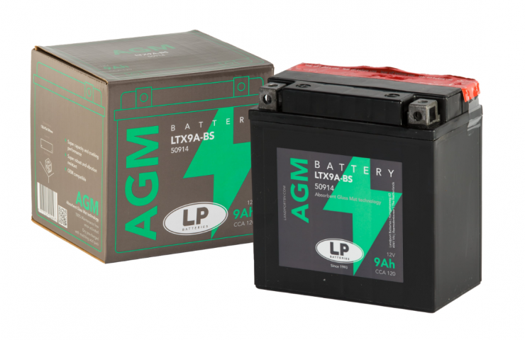 Lp Landport Agm Akü (mb Ltx9a-bs) / 9a / L:135 / W:75 / H:139 / Cca:120
