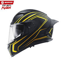 M-871 Flash Full Face Kask – Güneş Vizörlü, Dot-ce Onaylı, Siyah