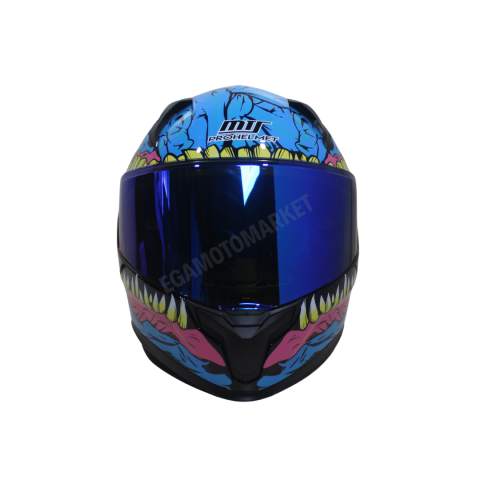 M-910 Kraken Full Face Kask – Fiber Kabuk, Güneş Vizörlü, Dot-ce