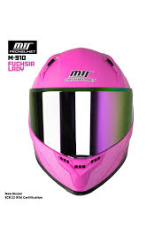 M-910 Lady Fuchsia Full Face Kadın Kask – Güneş Vizörlü, Dot-ce