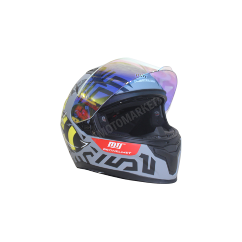 Mts M-910 Mat Grayy Full Face Kask – Fiber Kabuk, Güneş Vizörlü, Dot-ce