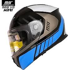 Mt Helmet M-966 Wx91 Çene Açılır Kask – Güneş Vizörlü, Ce , Abs