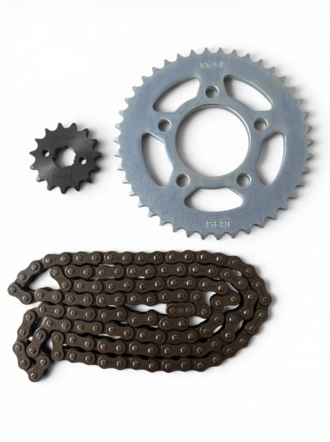 Mondial Kd 125 F Zincir Ve Dişli Seti (428 / 43t/15t) Orjinal