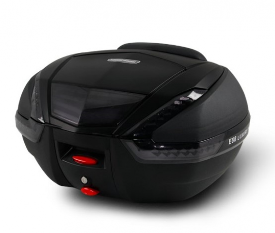 Motosiklet Arka Çanta Karbon Sırt Dayamalı (48 Litre) Premium