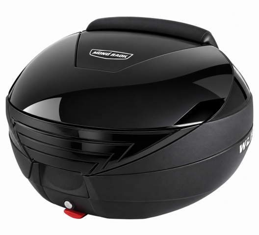Motosiklet Arka Çanta Siyah Sırt Dayamalı (34 Litre) Premium