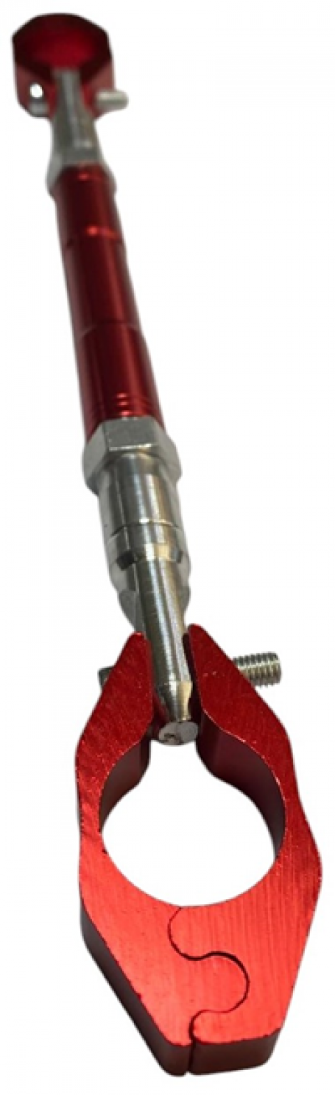 Motosiklet Gidon Bar Kelepçeli Kırmızı