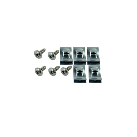 Motosiklet Kaporta Vidalı Sac Klips Gri 5'li Set