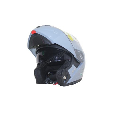 Mts Helmet M-66 Grey Çene Açılır Kask – Gri, Güneş Vizörlü, Ce