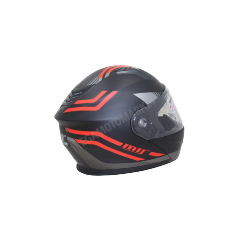 Mt Helmet M-966 Wx20 Red Çene Açılır Kask – Siyah Kırmızı Güneş Vizörlü, Ce