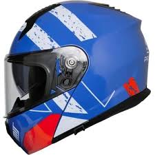 Mt Prohelmet M-966-sy76 Çene Açılır Kask – Mavi, Güneş Vizörlü, Ce