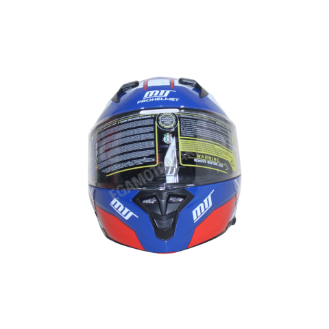 Mt Prohelmet M-966-sy76 Çene Açılır Kask – Mavi, Güneş Vizörlü, Ce