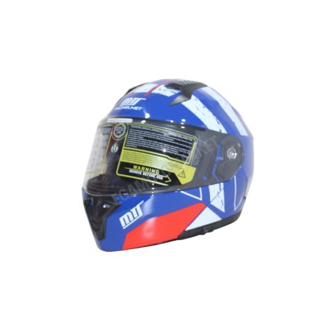 Mts Prohelmet M-966-sy76 Çene Açılır Kask – Mavi, Güneş Vizörlü, Ce