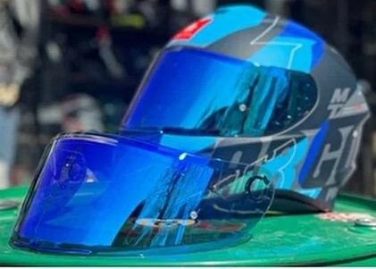 Mt V14 Targo Kask Camı (mavi)