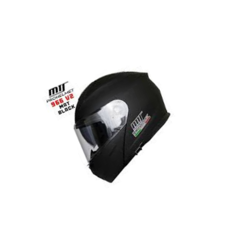 Mts Helmet M-966 Mat Black Çene Açılır Kask – Güneş Vizörlü, Ce