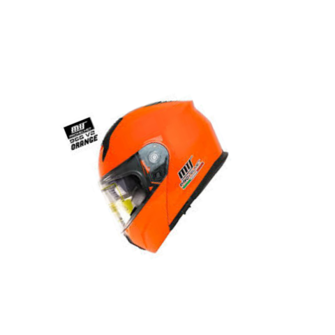 Mts Helmet M-966 Orange Çene Açılır Kask – Güneş Vizörlü, Ce