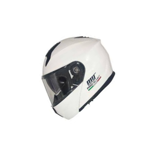 Mts Helmet M-966 White Çene Açılır Kask – Güneş Vizörlü, Ce