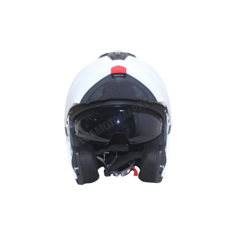 Mts Helmet M-966 White Çene Açılır Kask – Güneş Vizörlü, Ce