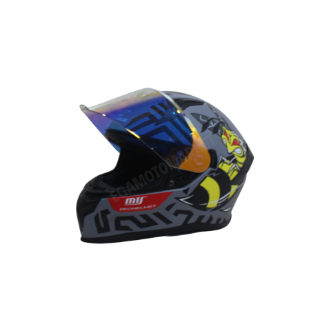 Mts M-910 Mat Grayy Full Face Kask – Fiber Kabuk, Güneş Vizörlü, Dot-ce