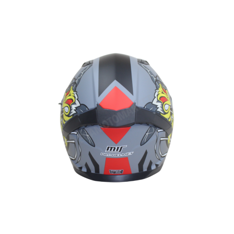 Mts M-910 Mat Grayy Full Face Kask – Fiber Kabuk, Güneş Vizörlü, Dot-ce