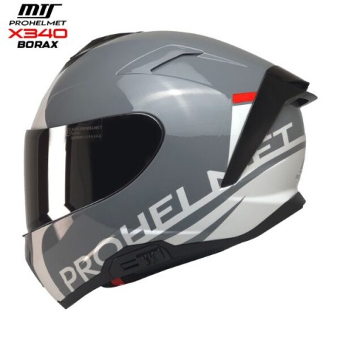 Mts X340 (borax) Thunder Motosiklet Kaskı Spoiler Mod Güneş Vizörlü Full Face Kask