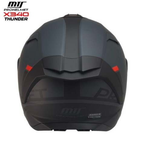 Mts X340 Thunder Motosiklet Kaskı Spoiler Mod Güneş Vizörlü Full Face Kask