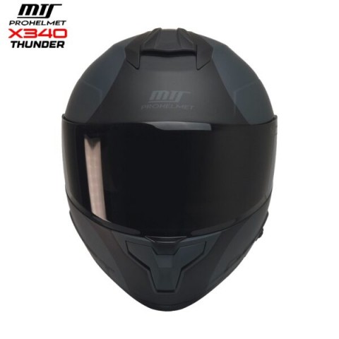 Mts X340 Thunder Motosiklet Kaskı Spoiler Mod Güneş Vizörlü Full Face Kask