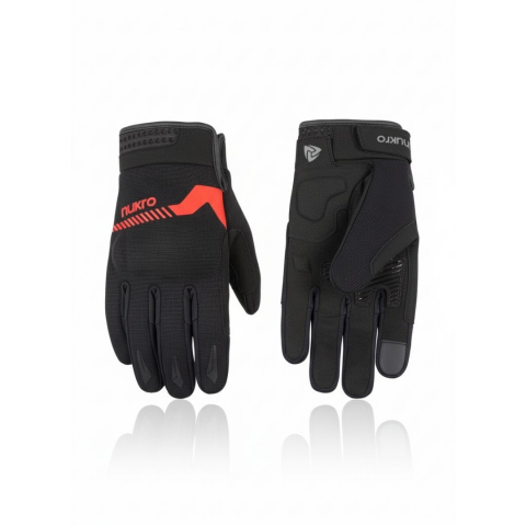 Nukro Trego Yazlık Eldiven - Kırmızı (l) Beden Ce En 13594 Sertifikalı Koruma Bay / Bayan