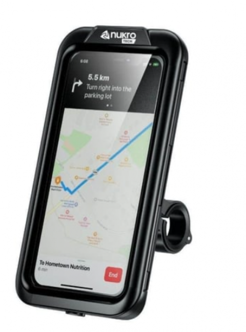 Nukrotech M18 -54 Gidon Bağlantılı Su Geçirmez Telefon Tutucu Nukrotech M18 -54 Gidon Bağlantılı Su Geçirmez Telefon Tutucu