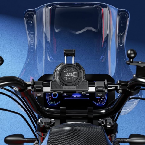 Nukrotech M27 Gidon Bağlantılı Titreşim Modüllü Telefon Tutucu