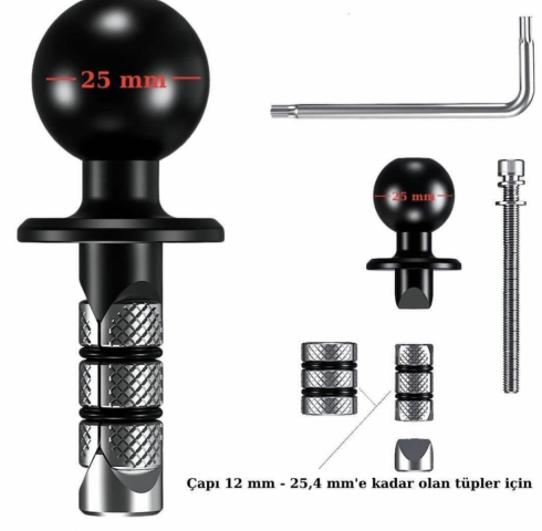 Nukrotech (r27-a) 25mm Toplu Çatal Bağlantı Telefon Tutucu Adaptörü (racing Modeller İçin)